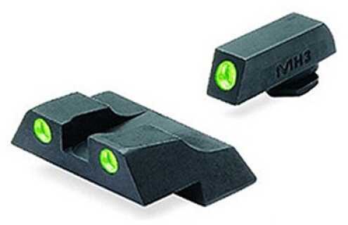 Mako Group for Glock - Tru-Dot Sights G26 & 27 Green/Green Fixed Set ML10226