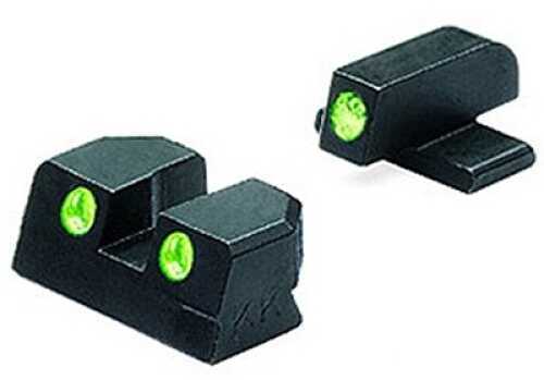 Mako Group Springfield - Tru-Dot Sights XD 9mm & .40 Green/Green Fixed Set ML11410