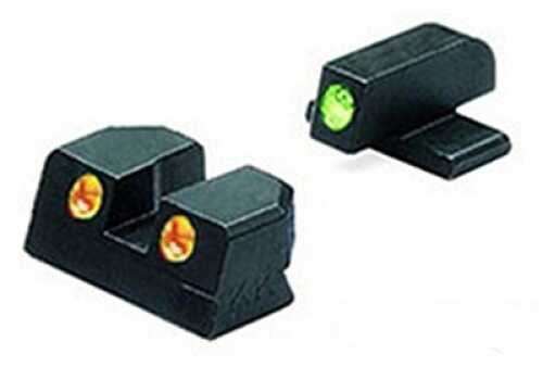 Mako Group Springfield - Tru-Dot Sights XD 9mm & .40 Green/Orange Fixed Set ML11410 O