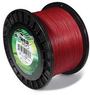 Shimano PowerPro Microfil Braided Line 30 lb, 1500 Yards Vermillion Red 21100301500V