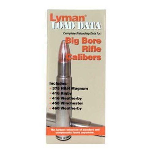 Lyman Load Data Book Big Bore Rifle 9780022