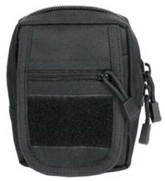 NCSTAR Small Utility Pouch Nylon Black MOLLE Straps for Attachment Zippered Compartment CVSUP2934B