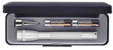 Maglite Mini-Mag Flashlight AAA Presentation Box, Silver M3A102