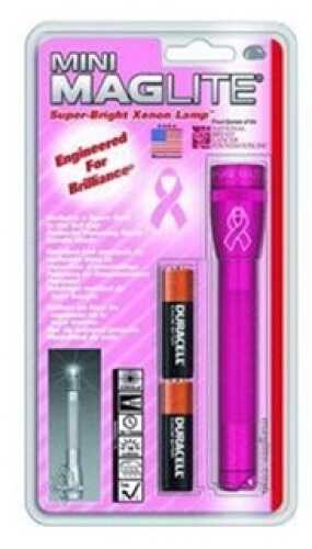Maglite Mini-Mag Flashlight AA Blister Pack, NBCF Pink M2AMW6