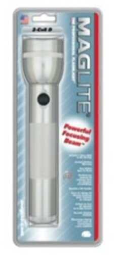 Maglite 2 Cell D Blister Pack, Silver S2D106