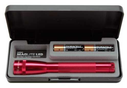 Maglite 2 Cell AA LED Mini Presentation Box Red SP22037