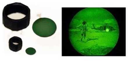 Maglite NVG Lens AA with Holder Green 108-000-614