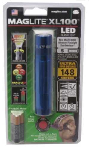 Maglite XL 100 3-Cell AAA LED Blister Pack Blue XL100-S3116