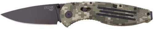 SOG Knives Aegis Series Knife Digital Camo, Black TiNi, Clam Pack AE06-CP