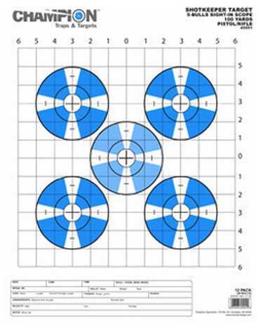 Champion Traps and Targets Shotkeeper Sightin Scope (Per 12) Large 45551