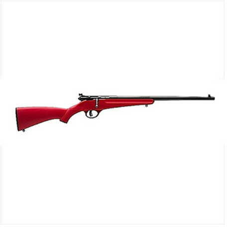 <span style="font-weight:bolder; ">Savage</span> Rascal Bolt <span style="font-weight:bolder; ">Action</span> Youth Rifle 22 Short / Long/ 16.125" Barrel Red Stock