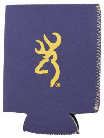 AES Outdoors Browning Can Coozie Navy/Yellow BR-CAN-NY