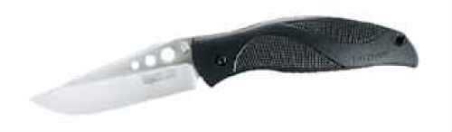 Kershaw Whirlwind Folding Knife/Assisted 14C28N/Satin Plain Clip Point Thumb Stud/Pocket 3.25" Black Nylon Box 1560