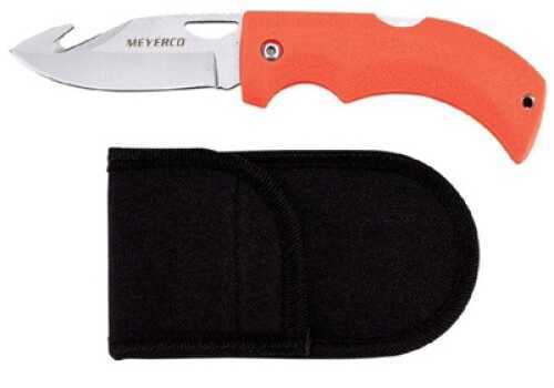 Meyerco Pro Grip Orange Handle Hunter W/Gut Hook MACAMP36GHO
