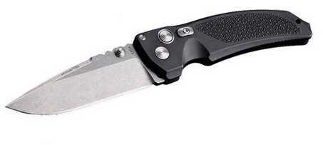 Hogue EX03 Folder 4" Drop Point Blade, Tumble Finish, Polymer, Matte Black 34350