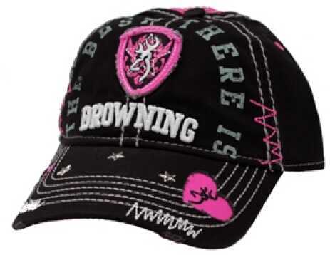 Browning Ladies Sweetheart Cap,Black/Hot Pink 308239992