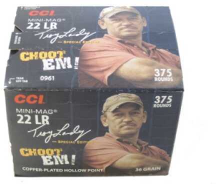 22 Long Rifle 375 Rounds Ammunition CCI 36 Grain Hollow Point