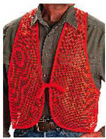 Allen Cases Safety Vest Mesh Adult Blaze Orange 15750-img-0