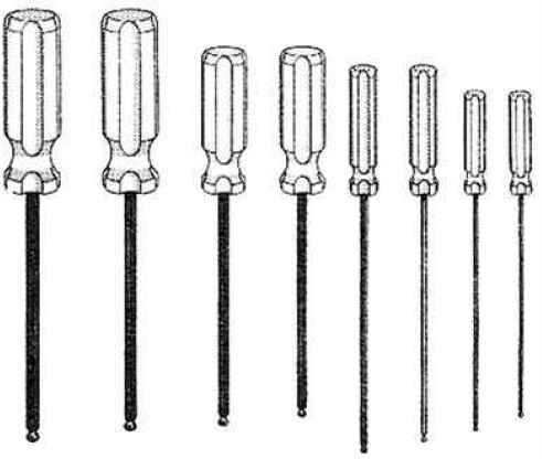 Apple Archery Products Sight Driver Set 8pc Hex End Screwdriver Set 2061