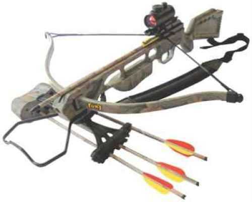 Click to see larger image. Arrow Precision Inferno Fury II Recurve Crossbow Package W/3 Dot Red Dot 175Lbs Camo