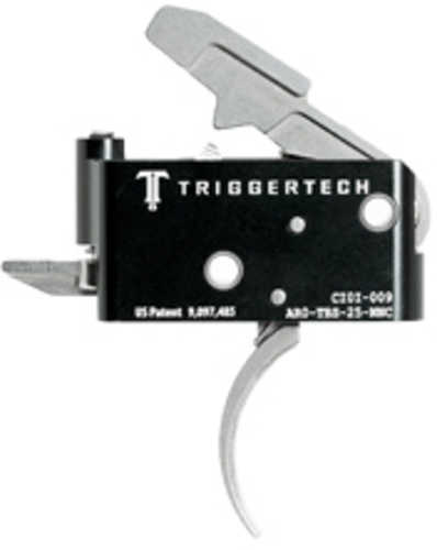 TriggerTech 2.5-5.0LB Pull Weight Fits AR-15 Adaptable Curved Two Stage Adjustable Stainless Finish Incl