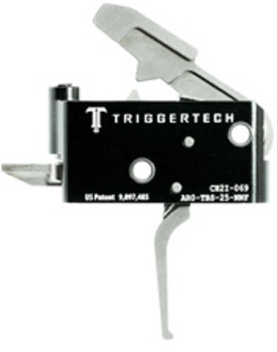 TriggerTech 2.5-5.0LB Pull Weight Fits AR-15 Adaptable Flat Two Stage Adjustable Stainless Finish Includ