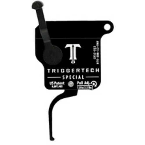 TriggerTech 1.0-3.5LB Pull Weight Fits Remington 700 Special Flat Clean Right Hand Adjustable Black Fini