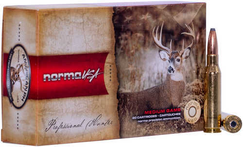 Norma 7mm-08 Rem 156 Grain Oryx - 20 Rounds for Deep Penetration and Power