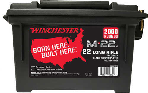 22 Long Rifle 4000 Rounds Ammunition Winchester Grain Lead Nose