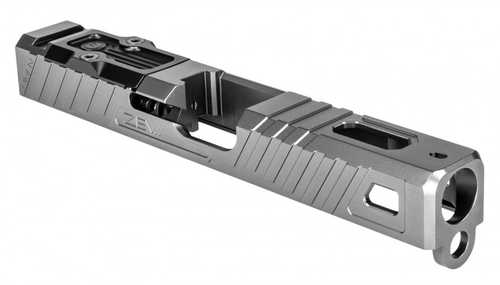 ZEV Omen Stripped Slide with RMR Plate Fits G19 Gen3 17-4 Stainless Steel Gray