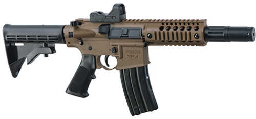 Crosman Bushmaster MPW Full Auto BB Gun, CO2-Powered with a Red Dot Sight