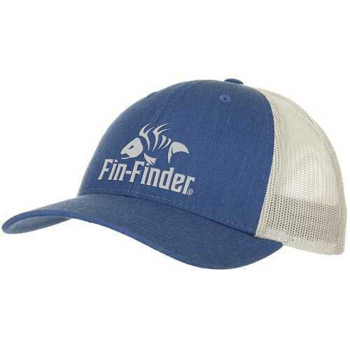 Fin Finder Logo Hat Heathered Royal/Light Grey-img-0