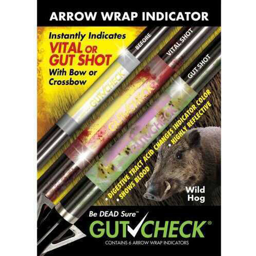 Gut Check Arrow Wrap Indicators Hog 6 pk. Model: GC1006