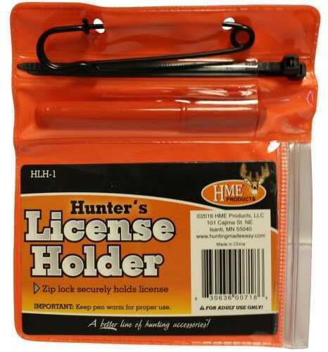 HME License Holder Combo with Pen & Zip Ties