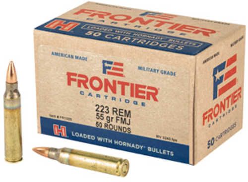 223 Remington 50 Rounds Ammunition Hornady 55 Grain FMJ