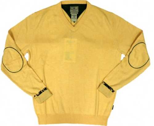Beretta MEN'S Country Classic V-Neck Sweater Small Yellow