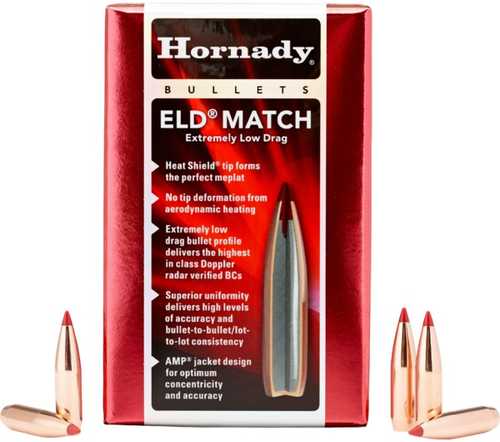 Hornady 22 Caliber (.224) 88Gr ELD Match Bullets 3500 per box