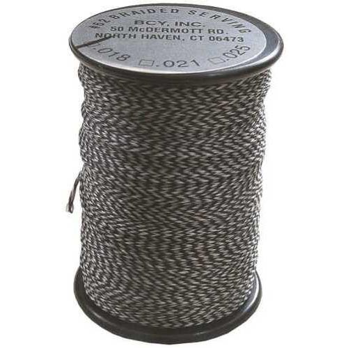 BCY 62 Braided Center Serving Black/White .021 75 yds.