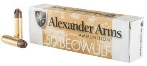 50 Beowulf 20 Rounds Ammunition Alexander Arms 200 Grain ARX