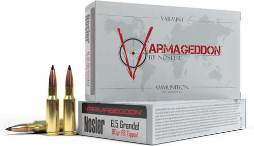 6.5 Grendel 20 Rounds Ammunition Nosler 90 Grain varmint Tip