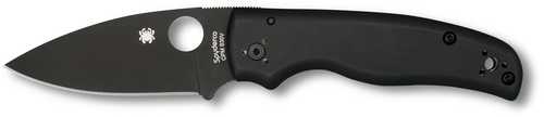 Spyderco Shaman Folder 3.61 in Black Plain G-10 Handle