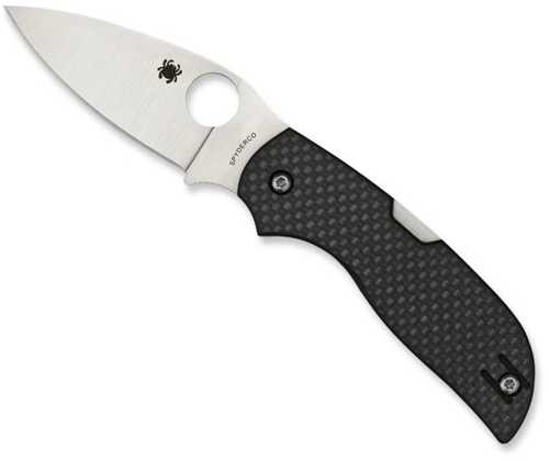 Spyderco Chaparral Folder 2.8 in Plain Brass-Acrylic Handle-img-0