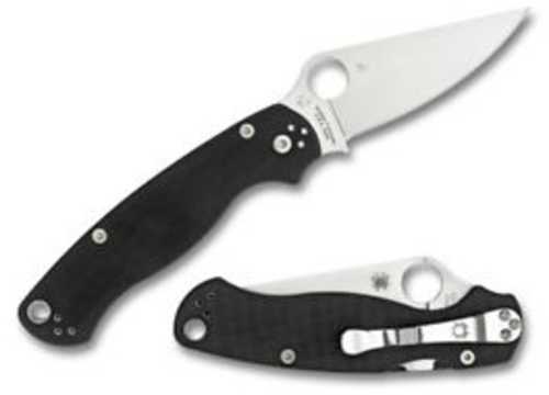 Spyderco Para 2 Folder 3.44 in Plain Black G-10 Handle Left