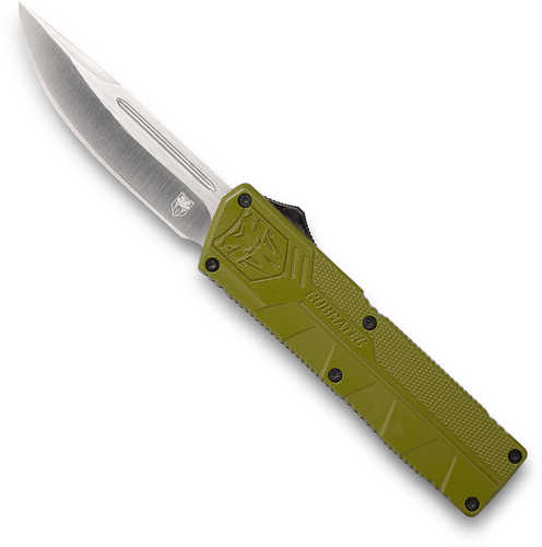 Cobra Tec Knives ODCTLWDNS Lightweight 3.25" D2 Steel Drop Point Aluminum Alloy OD