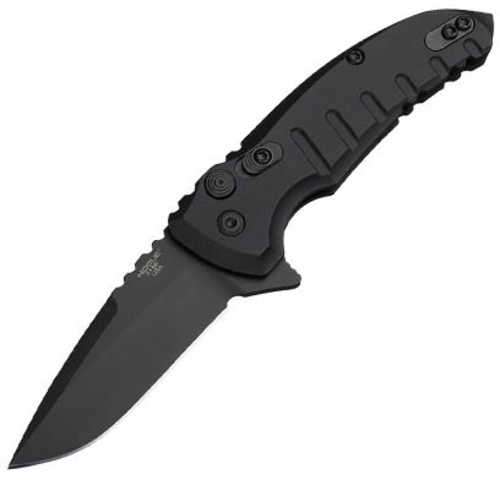 Hogue X1 MICROFLIP 2.75" Folder Drop PT Black Blade Aluminum Frame
