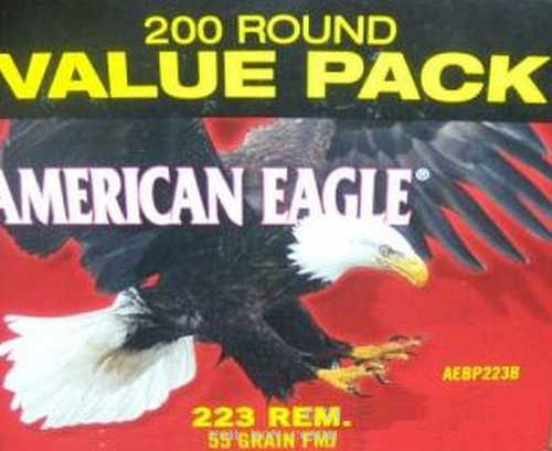 223 Remington 200 Rounds Ammunition Federal Cartridge 55 Grain FMJ