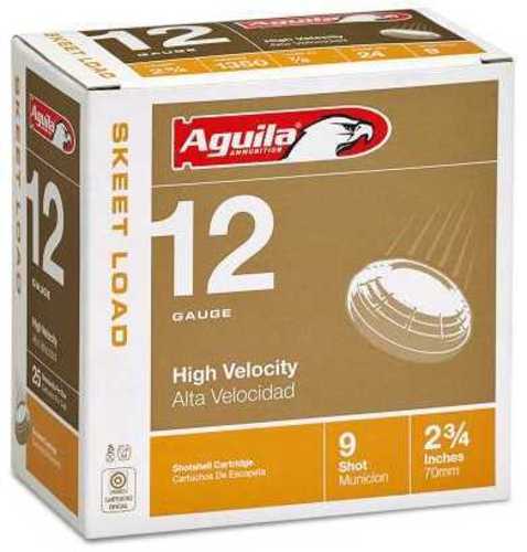 12 Gauge 25 Rounds Ammunition Aguila 2 3/4" 7/8 oz Lead #9