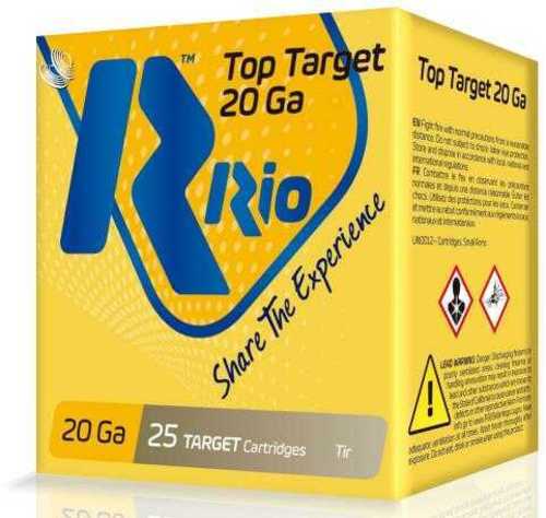 20 Gauge 25 Rounds Ammunition Rio 3/4" 7/8 oz Target #8