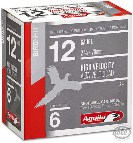12 Gauge 25 Rounds Ammunition Aguila 2 3/4" 1 1/4 oz Lead #2