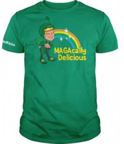 Printed Kicks Magacally Delish Unisex T-shirt Green Medium